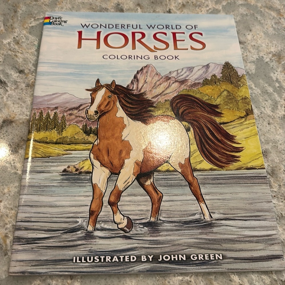 Dover Coloring Book: Wonderful World of Horses